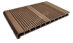 Ступень ДПК Wooden шоколад пустотелая 325х23,5х4000 мм