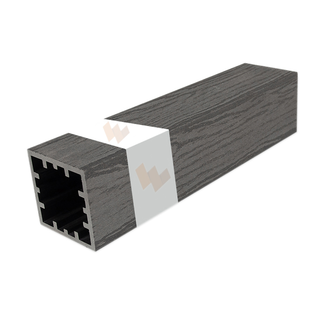 WoodGreen столб Графит ДПК 120х120 мм (тиснение)