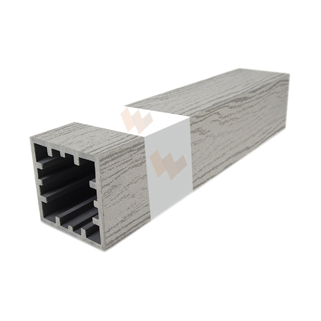 WoodGreen столб Серый ДПК 120х120 мм (тиснение)