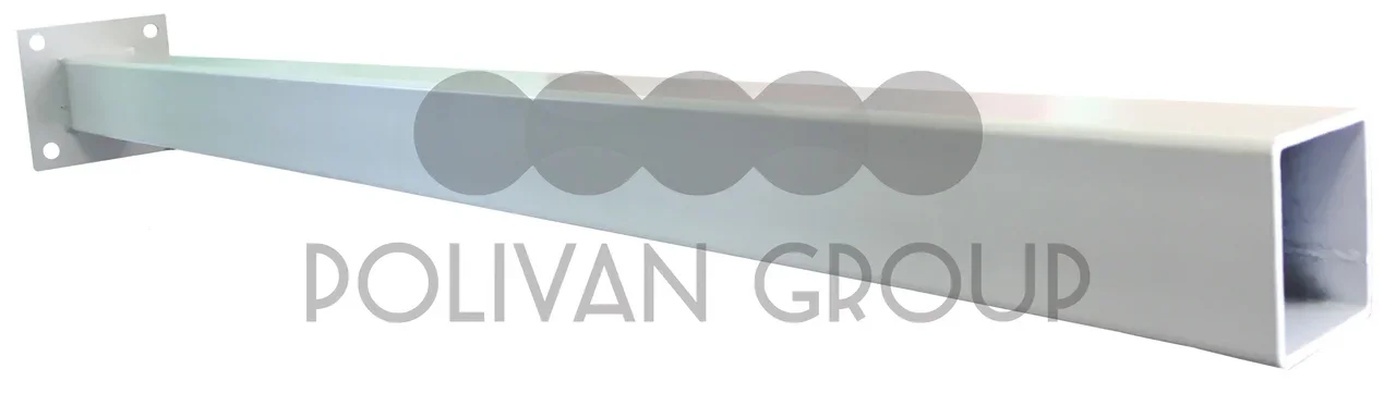 Polivan Group Кронштейн для столба 120x120 мм металлический цвет серый