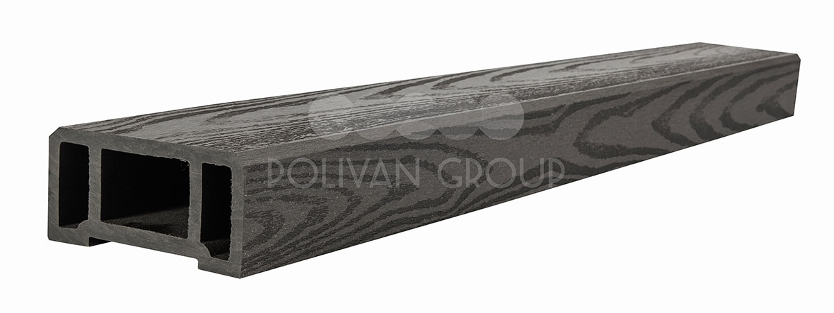 Polivan Group Поручень (текстура дерева или 3D фактура мелкой полоски) цвет черный