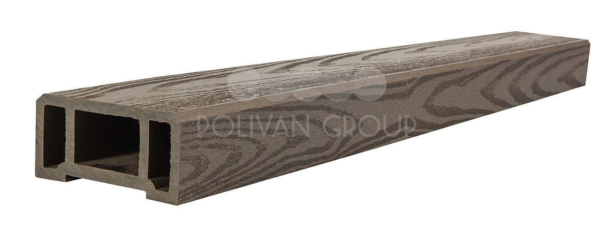 Polivan Group Поручень (текстура дерева или 3D фактура мелкой полоски) цвет темно-коричневый
