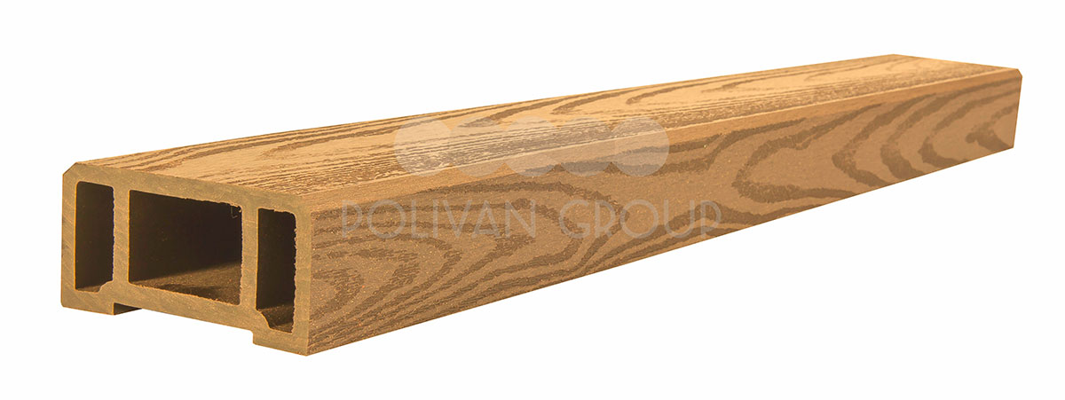 Polivan Group Поручень ДПК (текстура дерева или 3D фактура мелкой полоски) цвет песочный